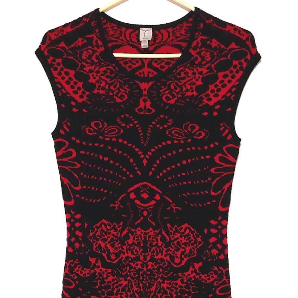Tristan M Women's Sleeveless Bodycon Knit Midi Dress